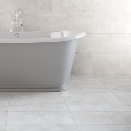 Cement Effect White 600x600mm